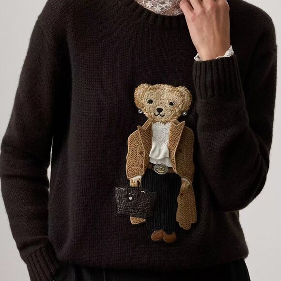 Polo Ralph Lauren Colorful Polo Wool Knit Sweater - Picture 4 of 5